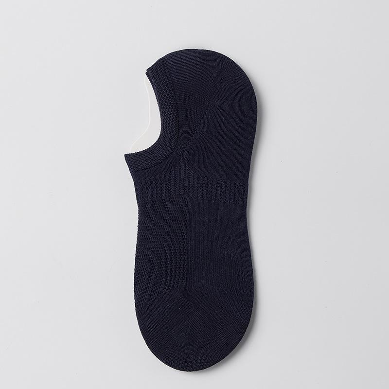 Pure Cotton Men's Solid-color Short Socks, Casual Cotton Socks, Boat Socks, Smelly and Sweat-absorbing, Invisible Socks for Spring and Summer