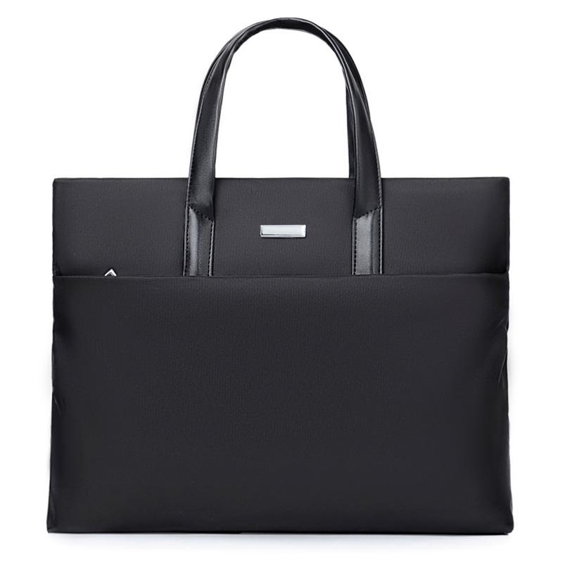Men's Large Capacity Polyester Business Laptop Handbag: Casual Shoulder or Crossbody Briefcase