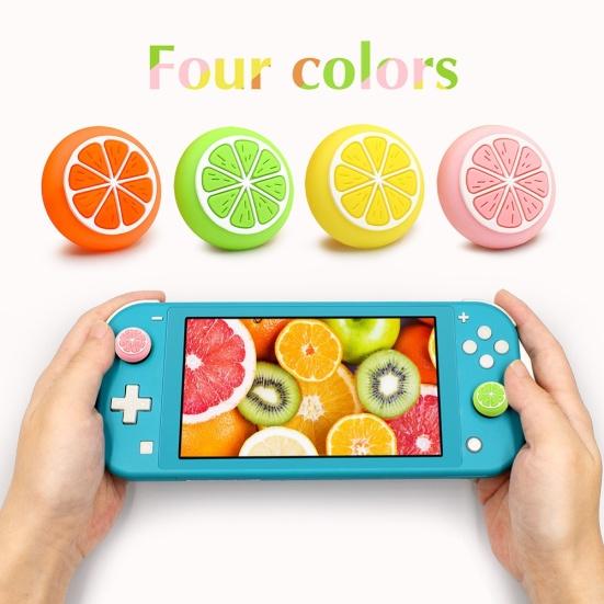 2Pcs Fruit Joystick Thumb Stick Grip Cap Cover for Switch Lite Game Controller