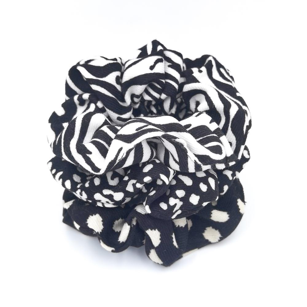 

3 шт./набор Модные леопардовые зебровые резинки для волос Эластичная повязка на голову Женская Девичья Вельветовая в горошек Повязка на голову Держатель для хвостика Аксессуары