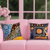 Russian porcelain Cushion Cover Reversible Plush Pillow Cover – For car, sofa, bedroom, perfect as a gift.