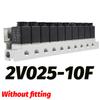 2V025-08 06 Pneumatic Solenoid Valve - 2 Way 2 Position Normally Closed NC 1/4 Port Air Control Valve 12V 24V 110V 220V AC DC