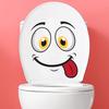 Funny Wall Sticker Bathroom Toilet Decor Living Room Cabinet Refrigerator Home Decoration Decals Stickers