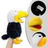 Papagei-Handpuppe aus Plüsch mit beweglichem Mund, interaktives Zootierspielzeug für Kinder und Erwachsene, weich ausgestopfte Vogelpuppe für Rollenspiele, Geschichtenerzählen, Weihnachten