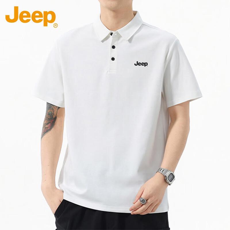 Jeep Men's Summer Casual Polo T-Shirt