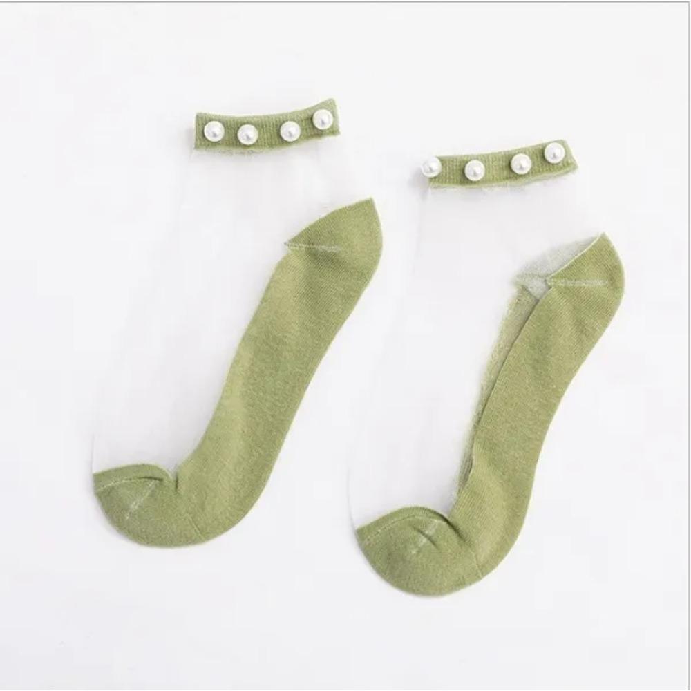 Neue Frühjahrs- und Sommerstrümpfe aus Perlenkarte, einzeln verpackt, japanische Damensocken, rutschfeste Socken