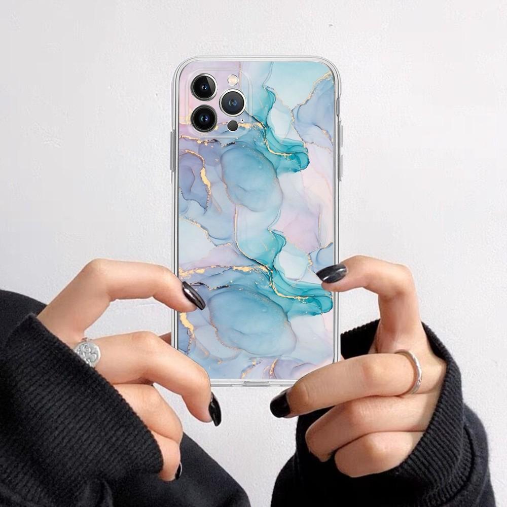 Marble Art Fashion Pattern Phone Case for iPhone 16 15 8 7 6 6S Plus X SE XR XS 14 11 12 13 Mini Pro Max Mobile Case