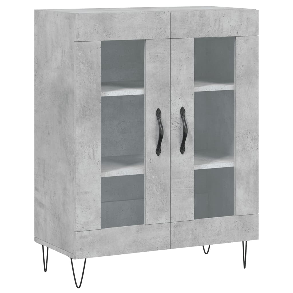 Sideboard Concrete Grey 69.5 x 34 x 90 cm Engineered Wood