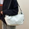 Trend Simple Solid Color Sports Style Large Capacity Dumpling Bag Light Travel Leisure High Sense Messenger Women's Bag