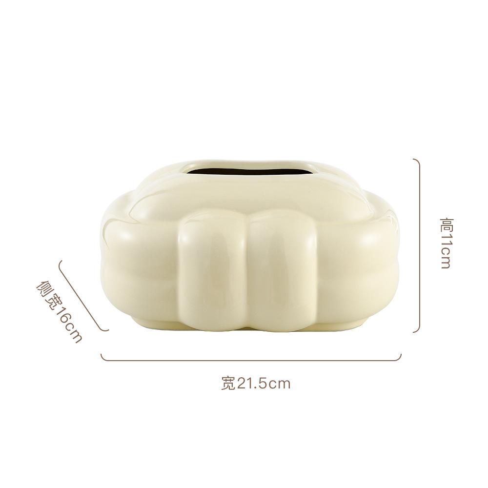 

Ceramics Tissue Boxes Creative Napkin Holder Minimalism Tissue Case for Living Room Luxury Elegant Organizer Box Table Top Items