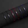 6 Stück/Set Türkisches Blaues Böses Auge Armband für Damen Handgefertigte Geflochtene Seilkette Kristallperlen Armband Schmuck Großhandel Dropshipping