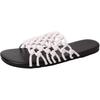 Fashion Versatile Woven Hollow Flat Bottom Comfortable Slippers Women's 2025 Summer Wear Home Casual Beach Sandals