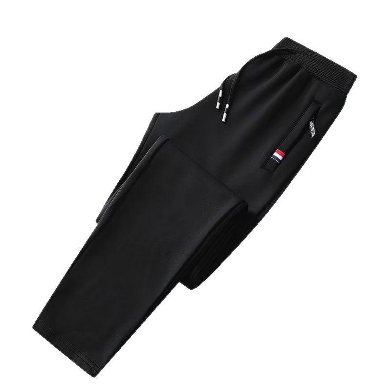 Günlük Pantolon Erkek Bol Spor Pantolon İlkbahar ve Sonbahar Basit Düz Renk Kore Versiyonu Büyük Beden Erkek Eşofman Altı