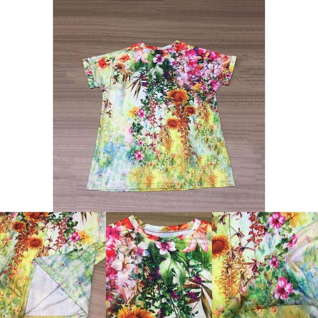 Women's Floral Print Short Sleeve Tops Featuring Soft Material For Ultimate Comfort