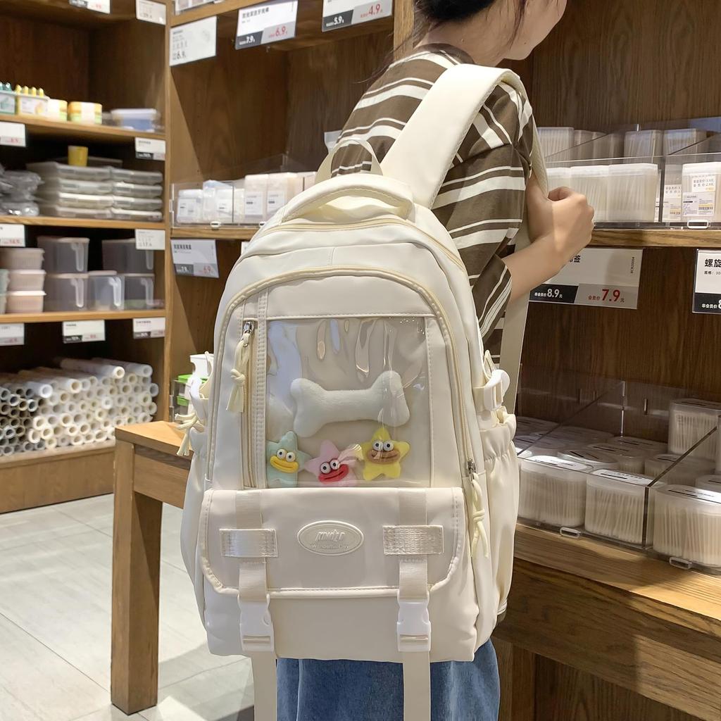 Large Korean Ita Itaba PVC Town Commuting To Elementary School High School Rucksack [ZESU] Women's Rucksack, Capacity, Women's Rucksack, Bag, Bag,