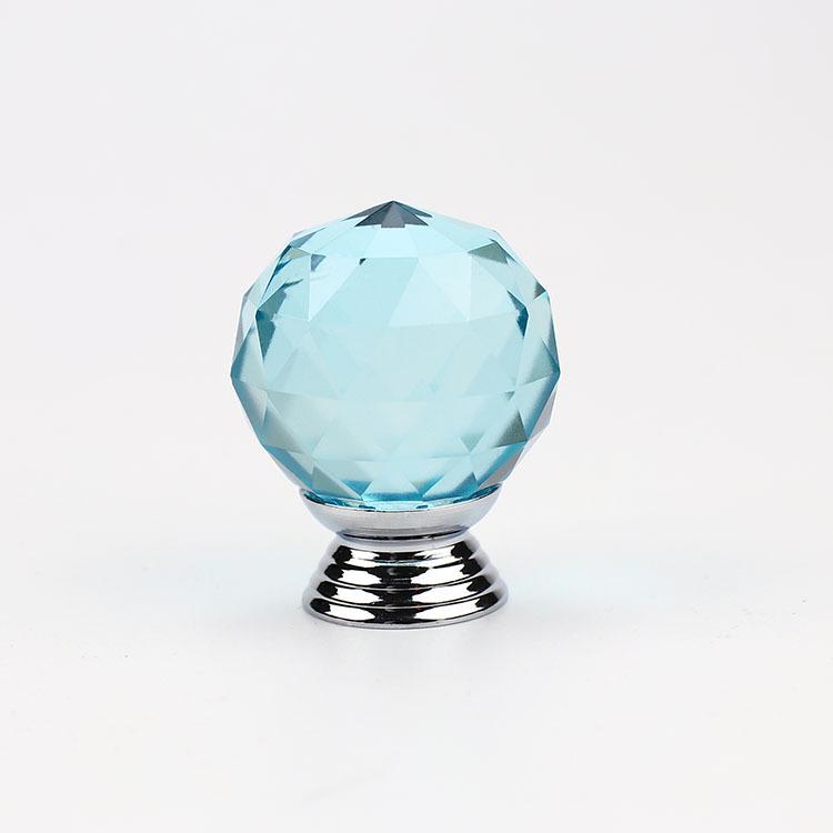Crystal Ball Glass Knob Drawer Pull Cabinet Door Handle Decorative Hardware for Furniture and Cabinets with Smooth Rounded Design
