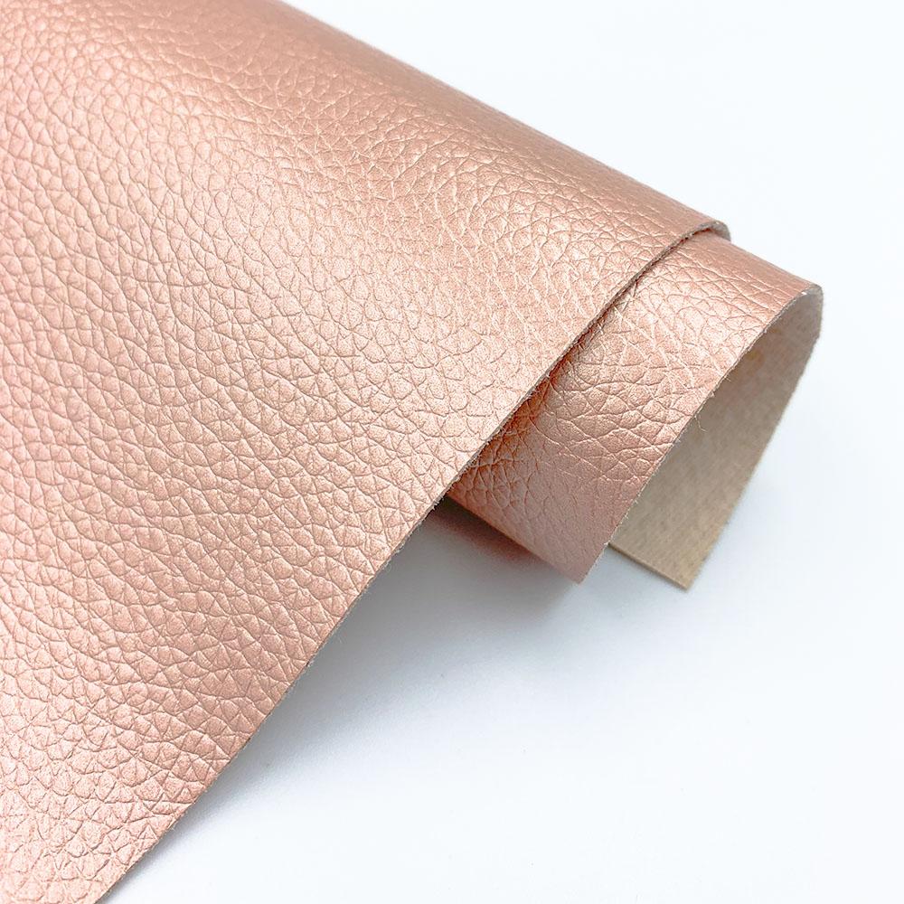 Litchi Faux PU Leathere Fabric Sewing Clothing Bow Bag Sofa Car DIY Earring Making Craft Material Waterproof 50*60cm Big Size