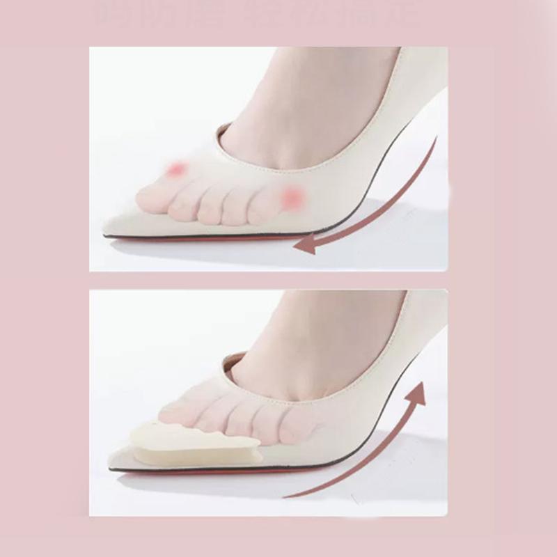 1Pair Toe Plug Soft Half Insoles Reusable Toe Sponge Filler Inserts for Shoes Adjustable Too Big Foot Brace Pads Shoe Inserts