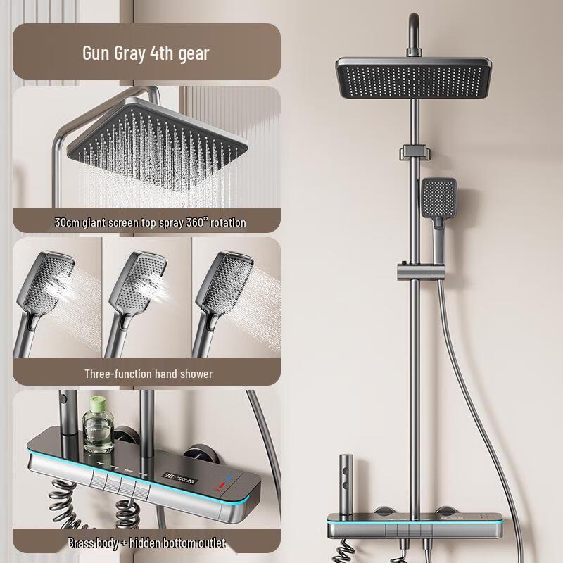 Digital Display Pressurized Shower System