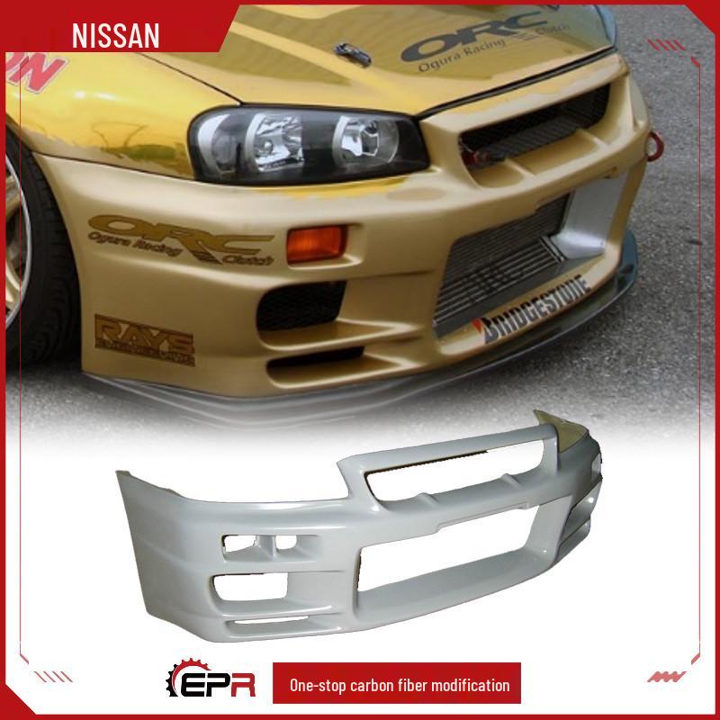 Запасной комплект переднего бампера Nissan GTR R34 в стиле TS из стекловолокна