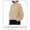 Qijian Unisex Brushed Cotton Crewneck Sweatshirt