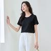 Tricou de vară pentru femei cu strasuri strălucitoare