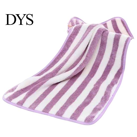 Spa Towel Bath Super Soft Wide Striped Non-Fading Highly Absorbent Ultra-Thick Absorb Water Coral Velvet Thickened Face Washcloth Home Supplies
