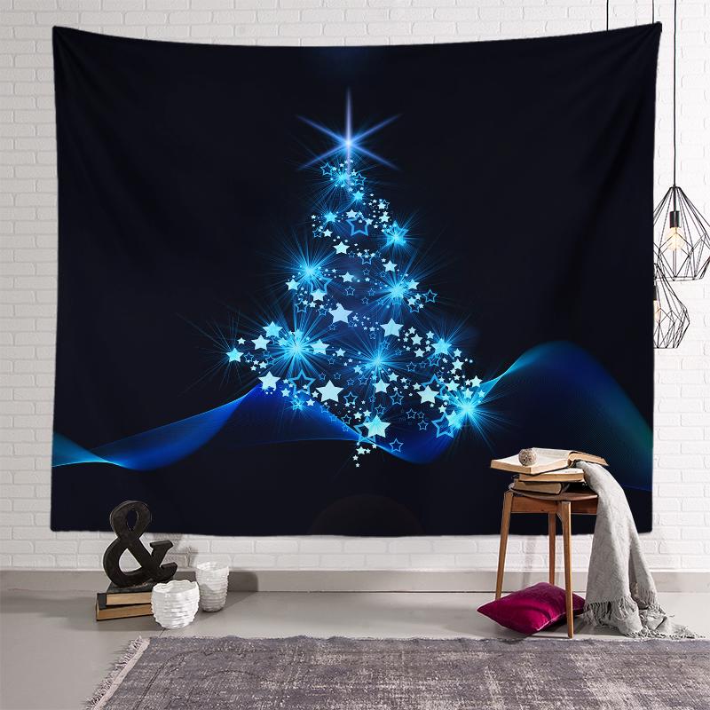 Christmas Tree Decoration Printed Pattern Tapestry Home Living Room Bedroom Wall Background Cloth Tapestry