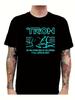 Neues T-Shirt mit Tron-Film-Grafik, neongelben Buchstaben und einem Light-Cycle-Design für Sci-Fi-Film-Fans