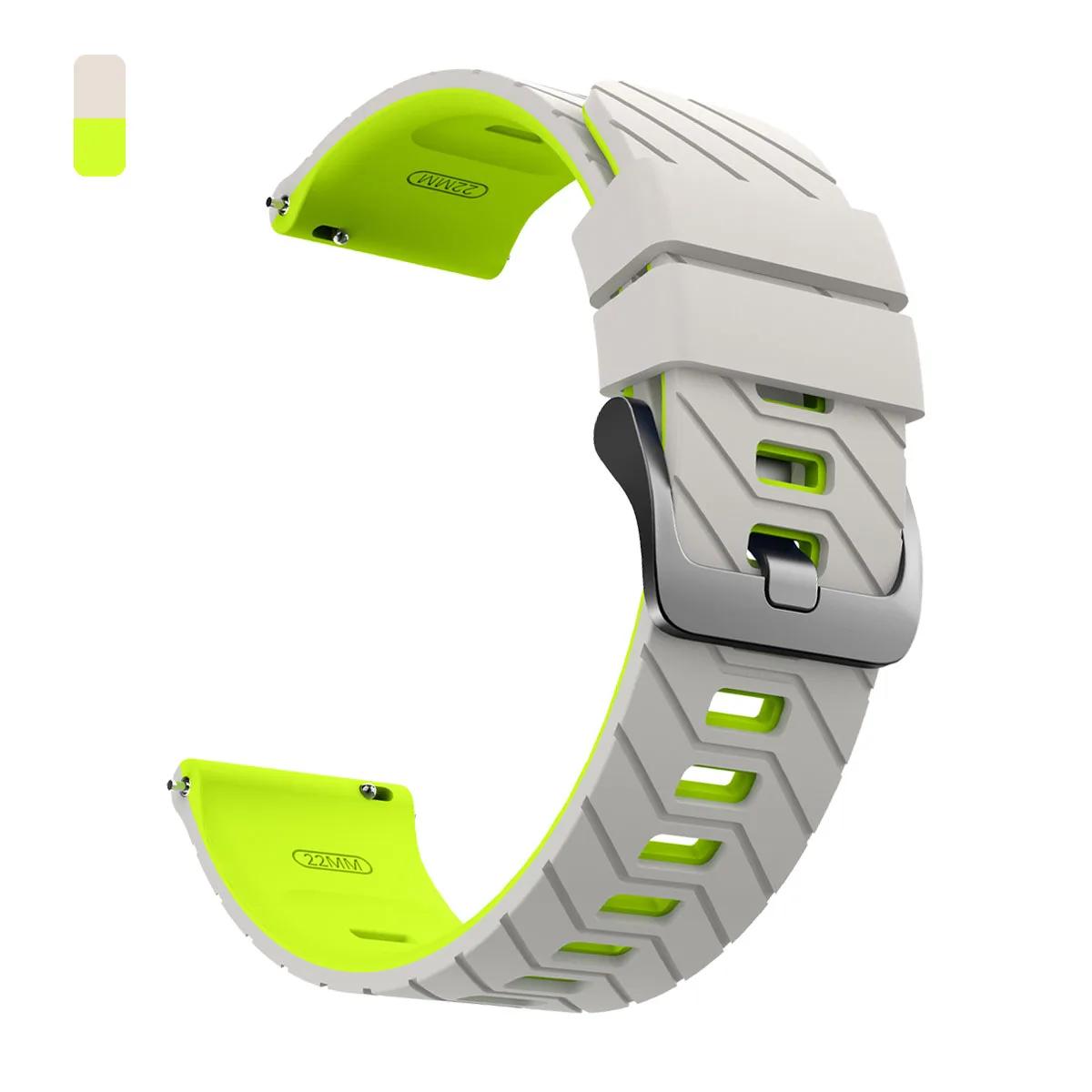 22mm Silicone Watch Band for COROS APEX 4 42mm/PACE 4 3 Strap Replacement Bracelet for COROS APEX 2 Pro/APEX 46mm Soft Wristband 1PCS 22MM