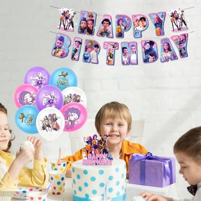 K-POP Witch Squad Birthday Party Decor Kit Themed Banner Balloons And Signsfor Music Dance