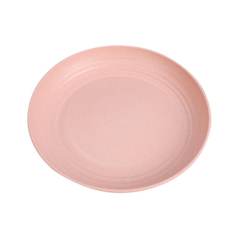 Wheat Straw Kitchen Dessert Plate Snack Bowl Salad Saucer Kitchen Seasoning Dish Home Cake Trash Fruit Dishes Party Supplies