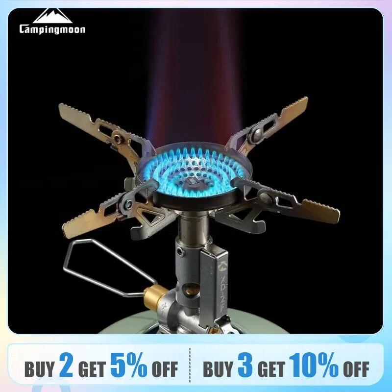 

XD-2F Outdoor Portable Voltage Stabilized Integrated Gas Stove High Power Windproof Hiking Field Stove Cooker