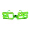 Square Shape 2026New Year Glow Glasses Number New Year Party Glasses  Decorations