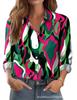 Women's Shirt Printed Floral Loose Shirt Women's Top