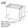 Inomata Chemical Small Item Storage Bathroom Mirror Slide Rack 10P Clear Made in Japan Makeup Easy to Remove Space Effective Stacking Bottle Tube