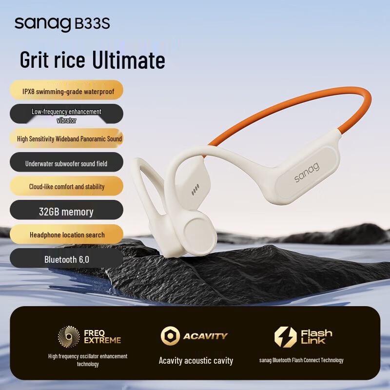 

SANAG B33S Bone Conduction Bluetooth Sports Earphones