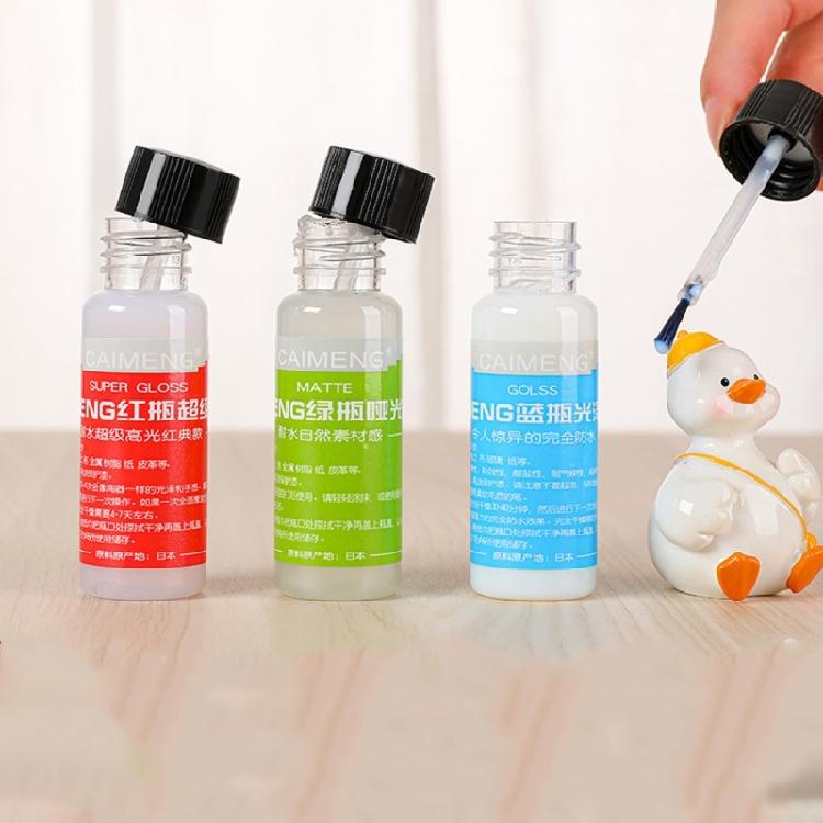 High Gloss Finish Coating for Stone Clay Ceramic Plastic Wood Metal Resin Crafts