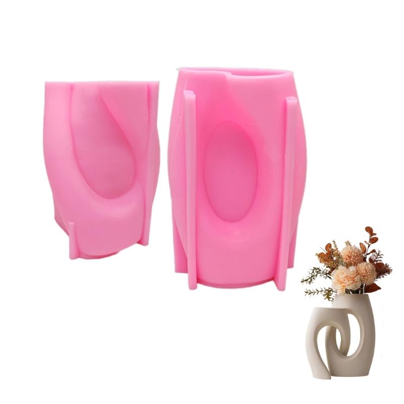 Speziell geformte Vase Harz Formen Sukkulente Blumentopf Silikon Form Beton Zement Gips Form DIYs Handwerk Dekore