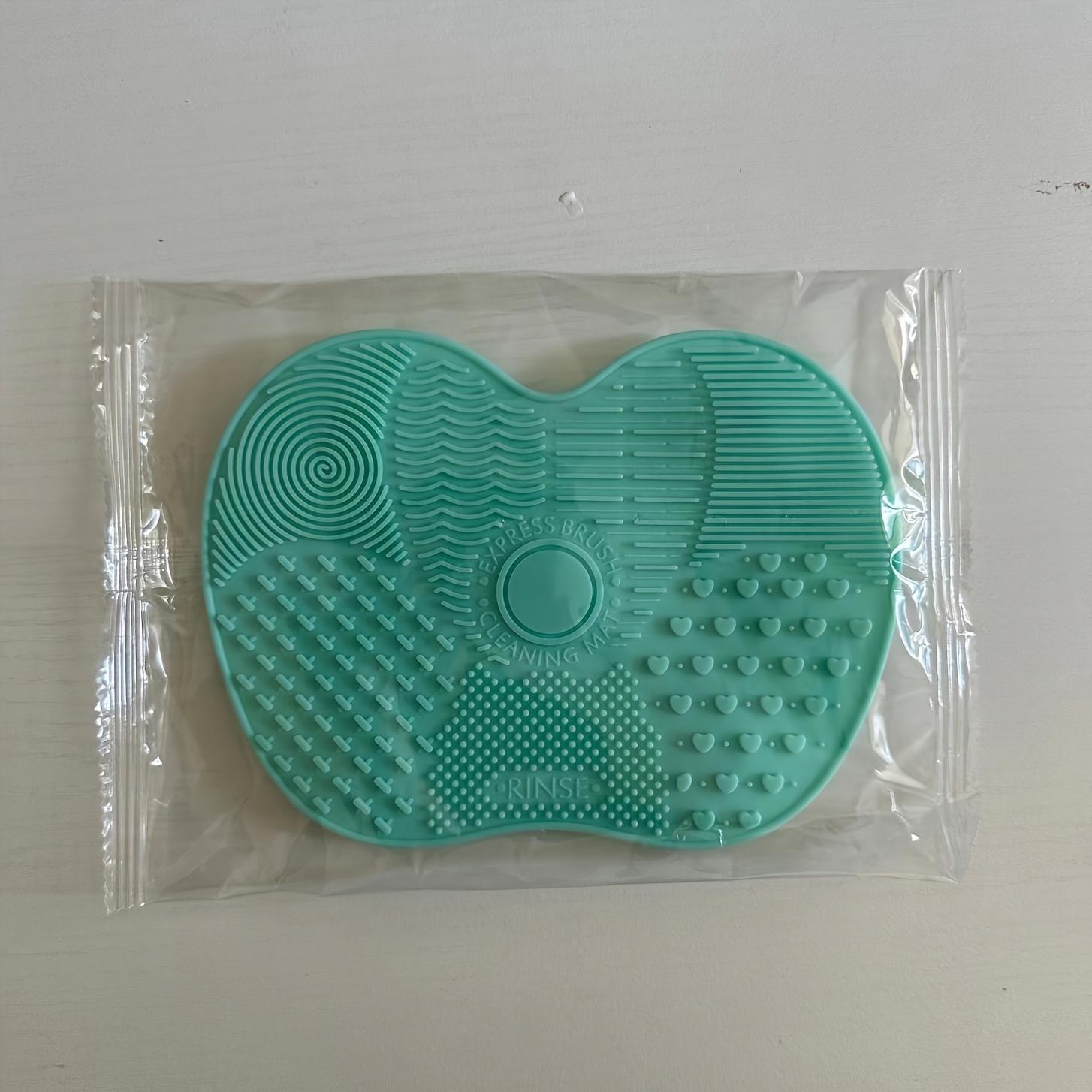 

Silicone Apple Scrub Pad with Suction Cup Silicone Scrub Pad Beauty Tool Scrub Pad Makeup Brush Cleaning Pad зелёный