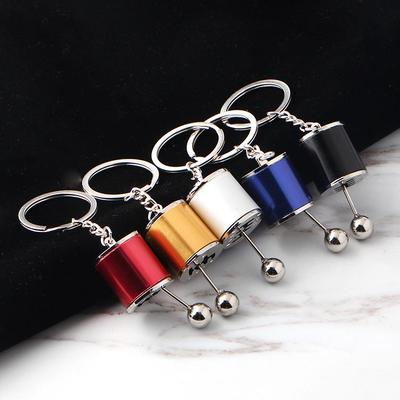  Porte-clés Pendentif Levier de Vitesse de Voiture Créatif - Métal Tête de Levier de Vitesse Manuelle