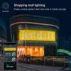 400LEDs Smart Curtain Lights Bluetooth App LED String RGB Fairy Lights DIY Music Change Display for Window Bedroom Decoration