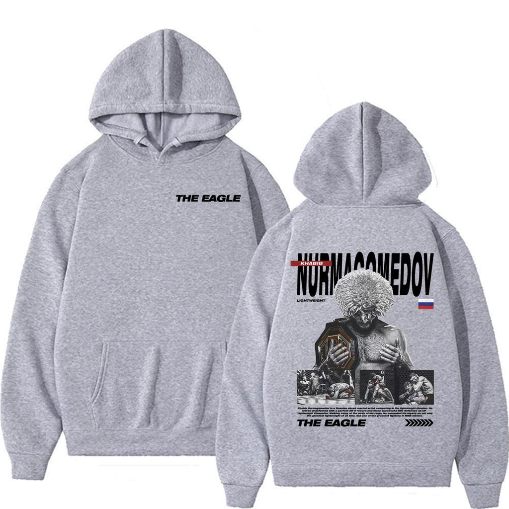 Khabib Nurmagomedov The Eagle Merch Sweatshirt Men Women Violence Aesthetic Gothic Hoodies High Quality