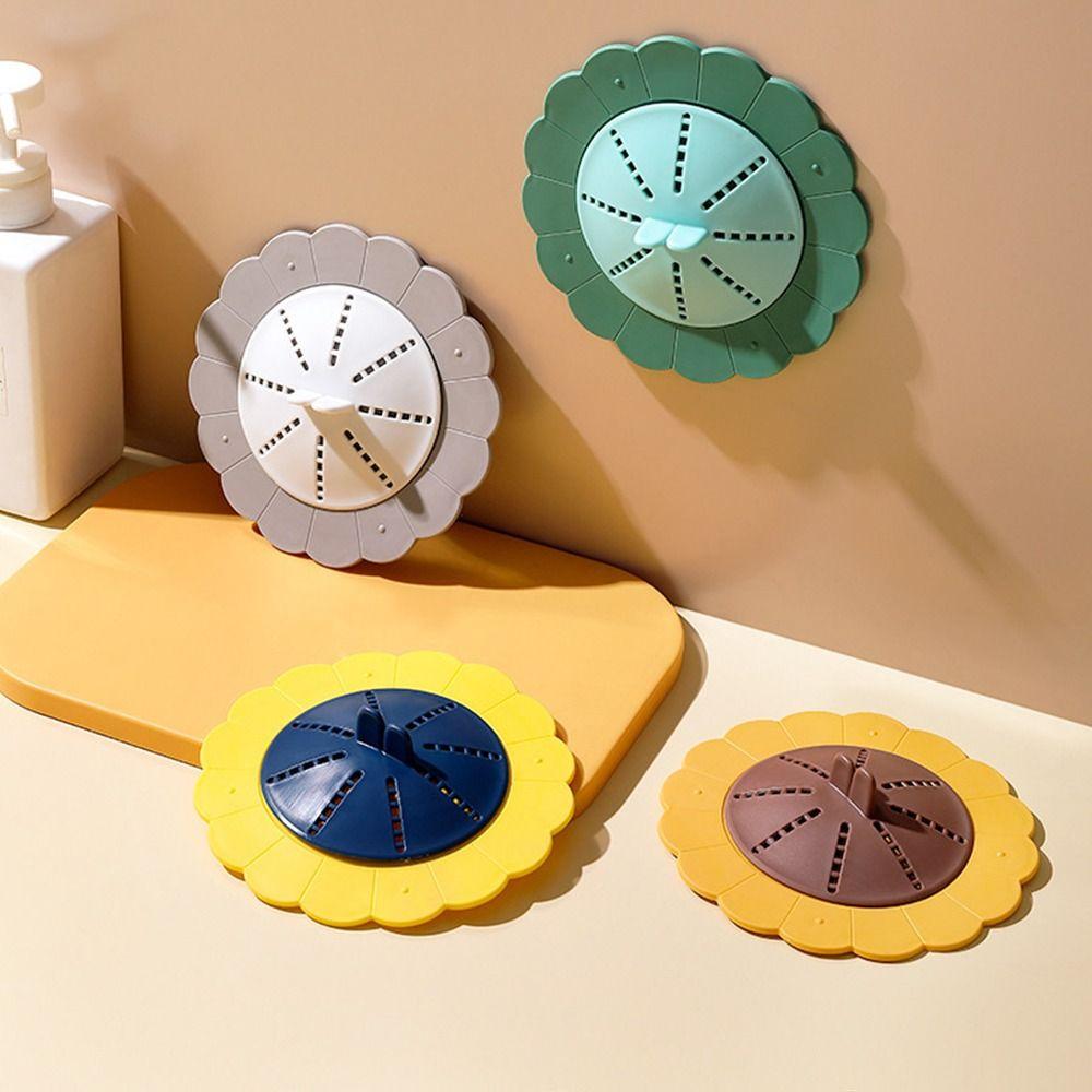 

Silicone Drain Filter Hair Catcher Drain Plug Anti-clogging Floor Drain Cover Bathroom