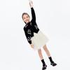 little MO&Co. Girls' Merino Wool Heart Knit Cardigan
