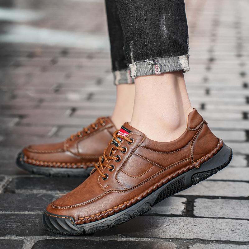 

Шкіряне взуття Повсякденне ділове взуття для чоловіків Нарядне Tenis De Hombre Мокасини Мокасин Tenis Caballero Дизайнерське 48 коричневий