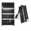 Pet Reptiles Acrylic Feeding Box Terrarium 4 Layers Breeding Tank Insect Lizards House Drawer with Hygrometer Heating Pad Cage