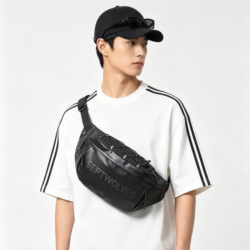 Qipilang Men s Multi-functional Splash-proof Crossbody Bag