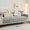 Premium Rabbit Plush Sofa Cushion Autumn And Winter New  Light Luxury Universal Leather Sofa Cover Special Cover Towel
