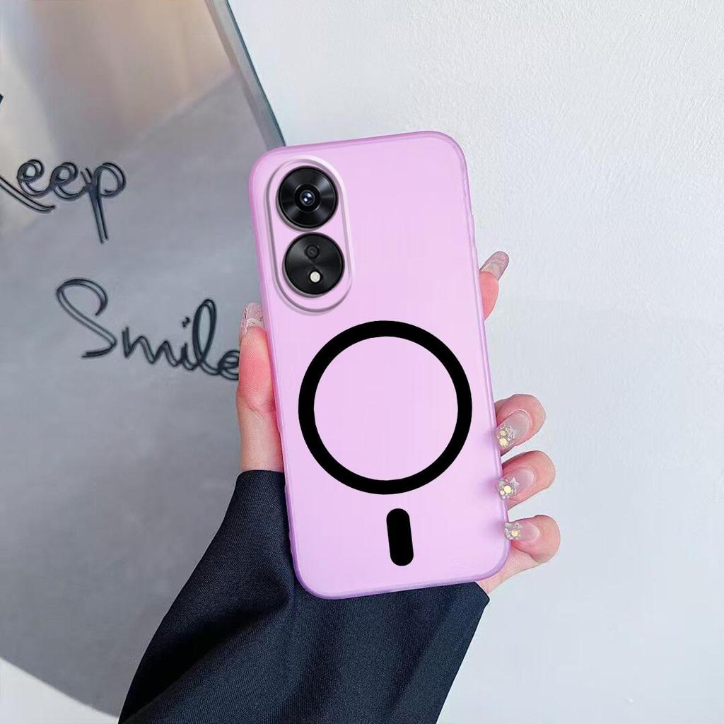 Case for OPPO A38 4G,A18 4G Premium Magnetic Matte Phone Casing Protection Cover